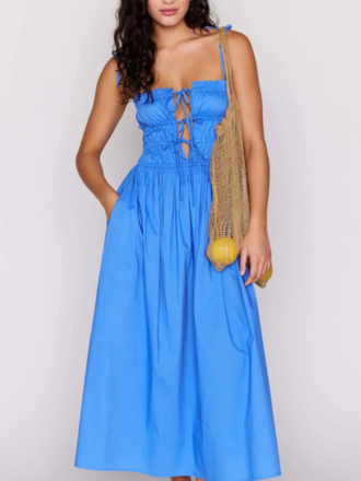 MINKPINK LIANA TIE MIDI DRESS