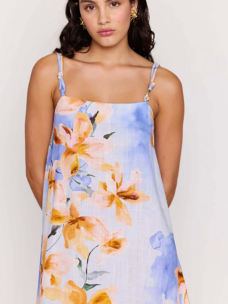 MINKPINK SUNSPELL KNOT STRAP MINI DRESS