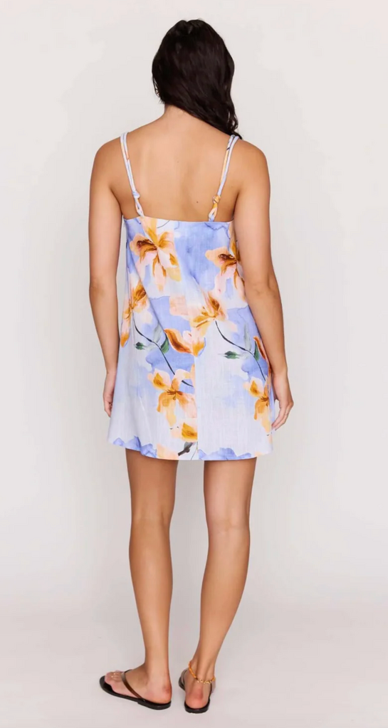 MINKPINK SUNSPELL KNOT STRAP MINI DRESS