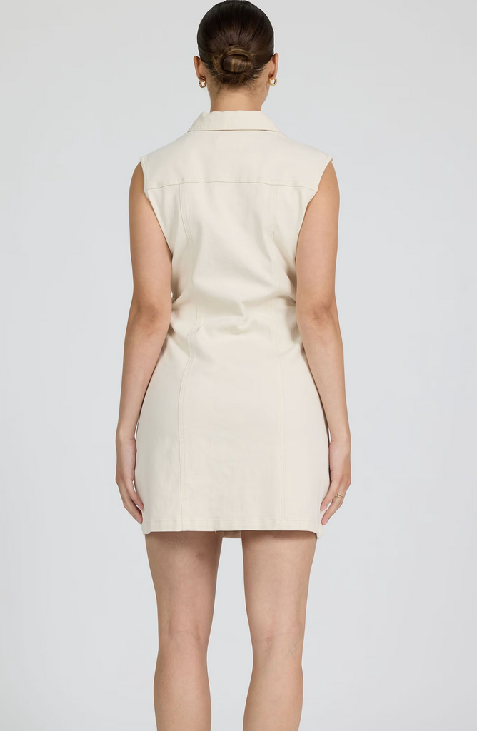 DEAR JOHN SAIRA COLLARED DENIM DRESS