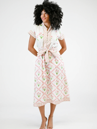 VICTORIA DUNN FOLLY MAXI SS DRESS