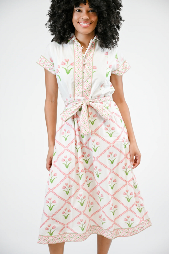 VICTORIA DUNN FOLLY MAXI SS DRESS