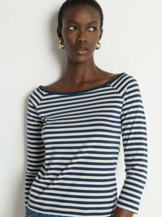 NATION LTD DANIKA SCOOP NECK TEE