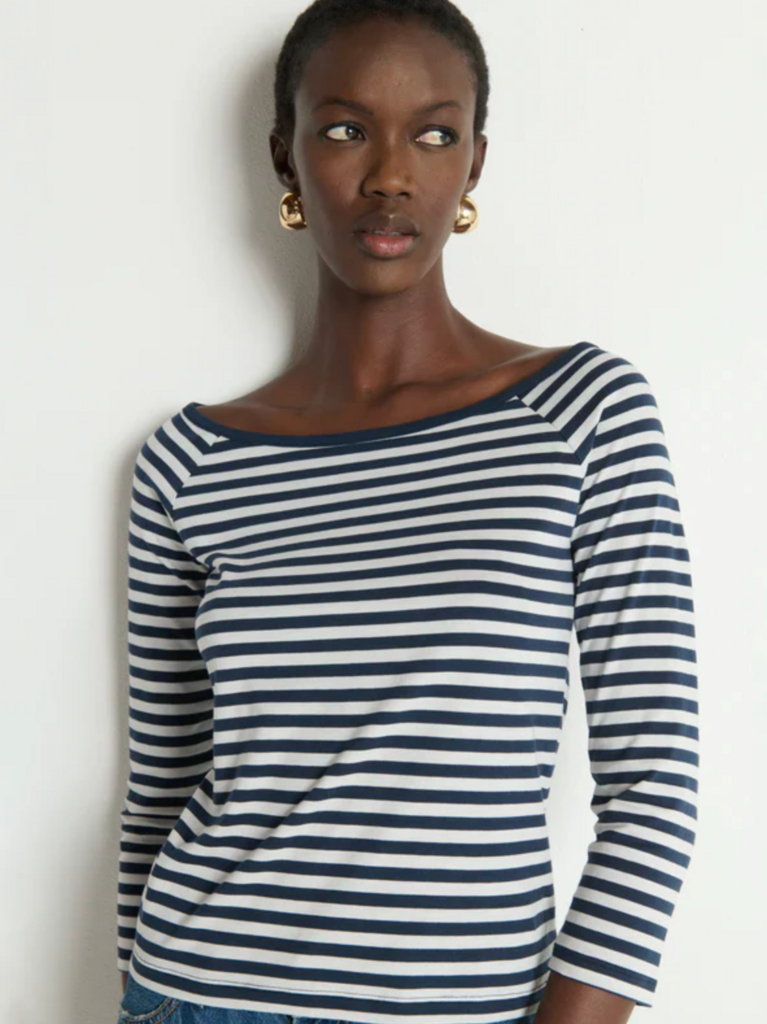 NATION LTD DANIKA SCOOP NECK TEE