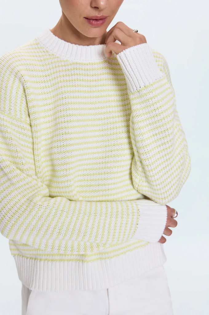 PISTOLA AURA RELAXED CREW NECK SWEATER