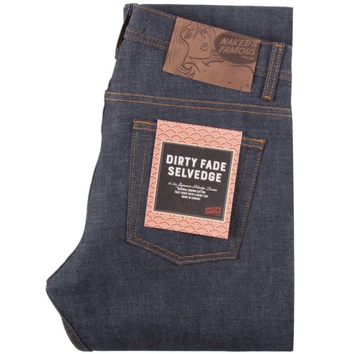 Naked & Famous Dirty Fade Selvedge - Weird Guy Naked & Famous Dirty Fade Selvedge - Weird Guy