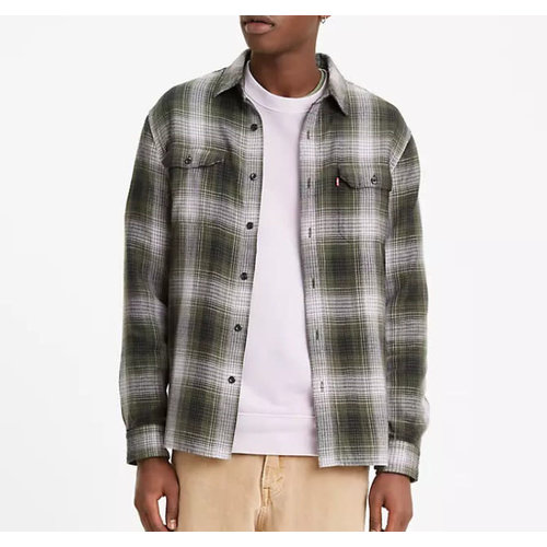 Levis Jackson Worker Overshirt - Olive Night Plaid Levis Jackson Worker Overshirt - Olive Night Plaid