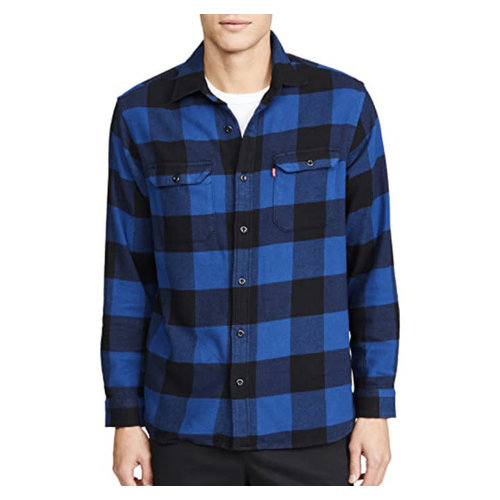 Levis Jackson Worker Overshirt - Blue Plaid Levis Jackson Worker Overshirt - Blue Plaid
