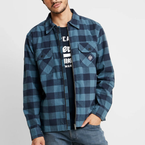 Superdry Workwear Zip Through Shirt Superdry Workwear Zip Through Shirt