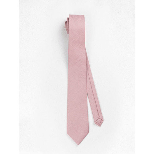 Beaux Dusty Pink Linen Skinny Necktie Beaux Dusty Pink Linen Skinny Necktie