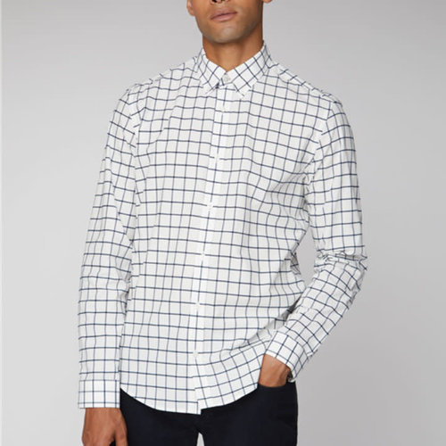 Ben Sherman Boucle Windowpane L/S Shirt Ben Sherman Boucle Windowpane L/S Shirt