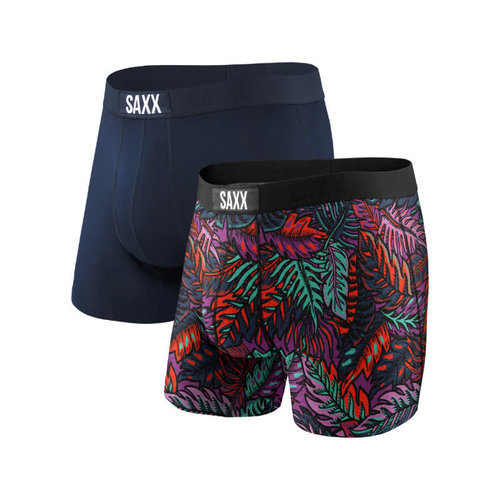 SAXX Vibe 2 Pack - Dark Denim Tropics/Navy SAXX Vibe 2 Pack - Dark Denim Tropics/Navy