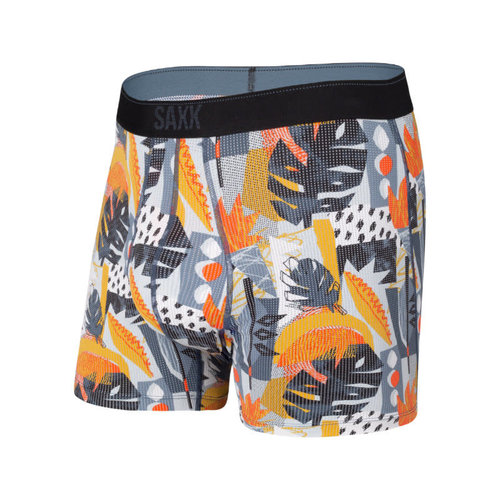SAXX Quest Boxer Brief - Blue Cut Work Tropical SAXX Quest Boxer Brief - Blue Cut Work Tropical