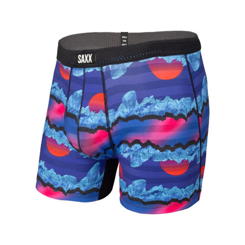 SAXX Hot Shot Boxer Brief - Blue Iceberg Stripe SAXX Hot Shot Boxer Brief - Blue Iceberg Stripe