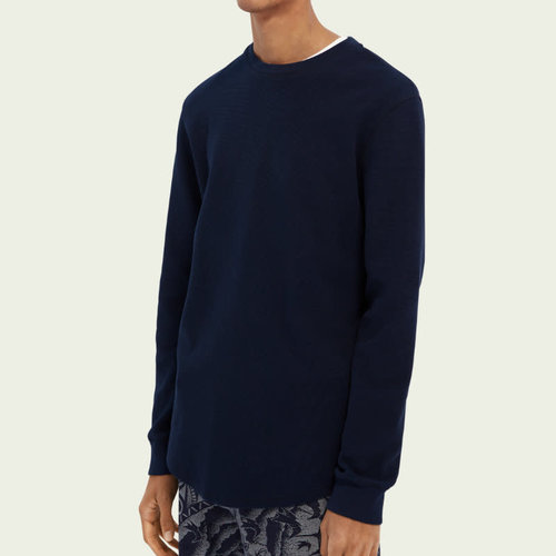 Scotch & Soda Waffle-Knitted Organic Cotton Top Scotch & Soda Waffle-Knitted Organic Cotton Top