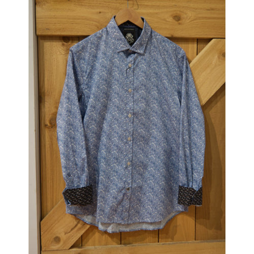 English Laundry Printed Leaves L/S Dress Shirt English Laundry Printed Leaves L/S Dress Shirt