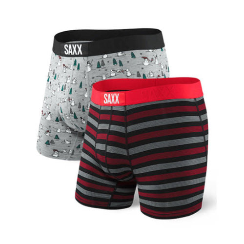 SAXX Vibe 2 Pack - Snowball Fight/Stripe SAXX Vibe 2 Pack - Snowball Fight/Stripe