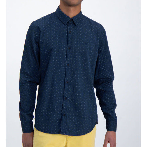 Garcia Indigo Dot Button-Up L/S Shirt