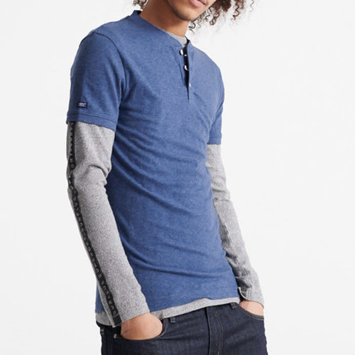 Superdry Henley Heather Tee Superdry Henley Heather Tee