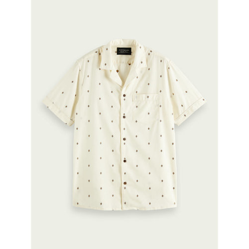 Scotch & Soda Fil Coupe Hawaiian Collar S/S Shirt Scotch & Soda Fil Coupe Hawaiian Collar S/S Shirt