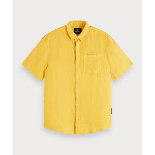 Scotch & Soda Garment Dyed Linen S/S Shirt Scotch & Soda Garment Dyed Linen S/S Shirt