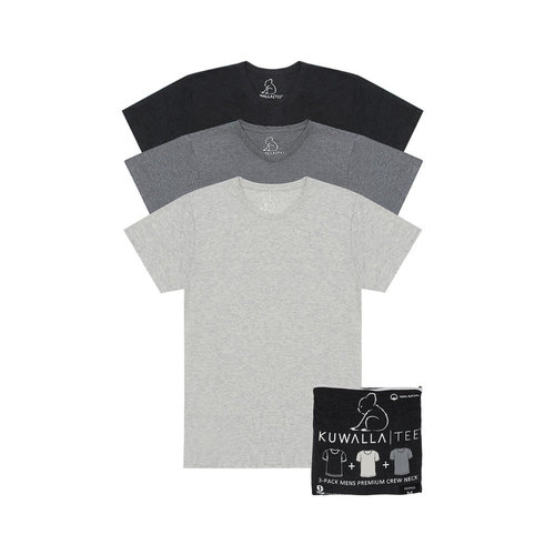 Kuwalla-tee Crew Neck 3 Pack - Pepper Kuwalla-tee Crew Neck 3 Pack - Pepper