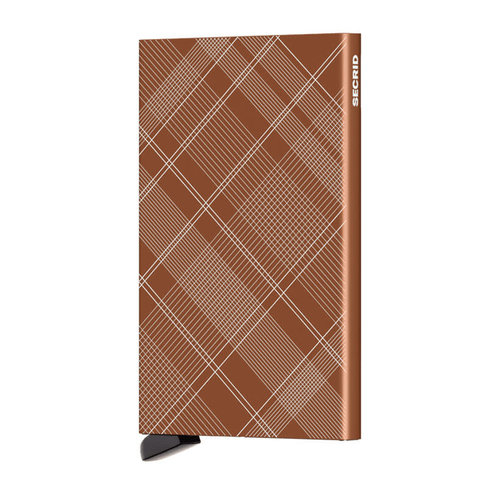 Secrid Cardprotector - Laser Tartan Rust Secrid Cardprotector - Laser Tartan Rust