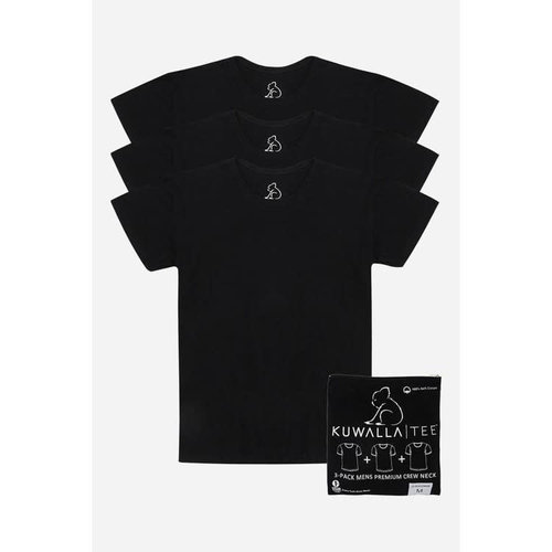 Kuwalla-tee Crew Neck 3 Pack - Jet Black Kuwalla-tee Crew Neck 3 Pack - Jet Black