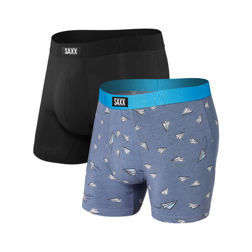 SAXX Undercover 2 Pack - Paper Airplanes/Black SAXX Undercover 2 Pack - Paper Airplanes/Black