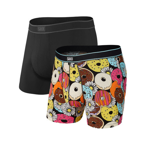 SAXX Daytripper 2 Pack - Donuts & Daisies/Black SAXX Daytripper 2 Pack - Donuts & Daisies/Black