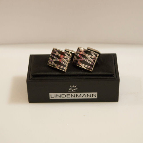 Lindenmann Patterned Square Cufflinks Lindenmann Patterned Square Cufflinks