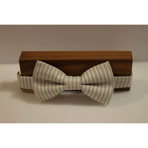 Beaux Sage Stripe Pre-Tied Bow Tie Beaux Sage Stripe Pre-Tied Bow Tie