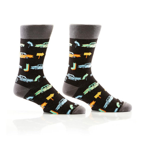 Yo Sox Vintage Cars Crew Socks Yo Sox Vintage Cars Crew Socks