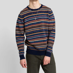 RVLT Pattern Stripe Knit Sweater