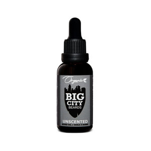 Big City Beards Organic Unscented Beard Oil -30ml