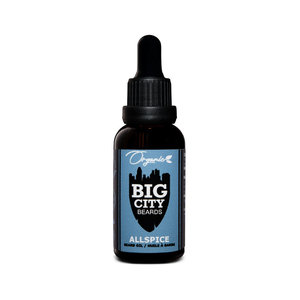 Big City Beards Organic Allspice Beard Oil - 30ml Big City Beards Organic Allspice Beard Oil - 30ml
