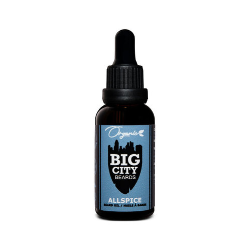 Big City Beards Organic Allspice Beard Oil - 30ml Big City Beards Organic Allspice Beard Oil - 30ml