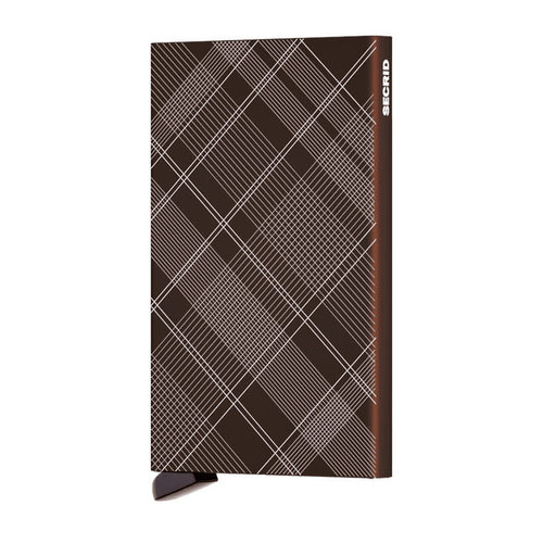 Secrid Cardprotector - Laser Tartan Brown Secrid Cardprotector - Laser Tartan Brown