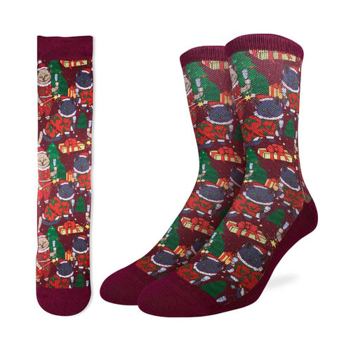 Good Luck Sock Christmas Cats Socks