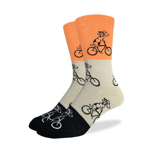 Good Luck Sock Orange Bike Dog Socks Good Luck Sock Orange Bike Dog Socks