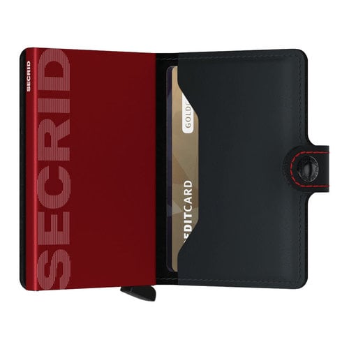Secrid Miniwallet - Matte Black/Red