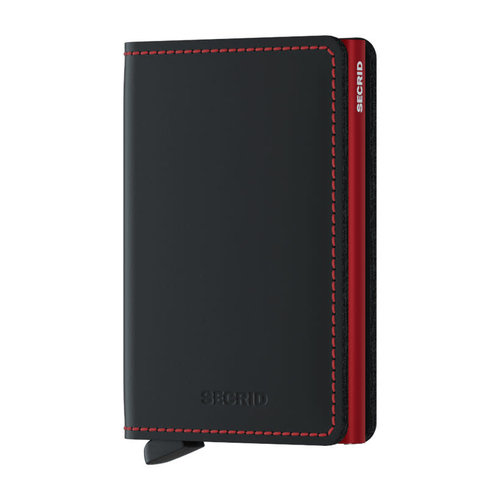 Secrid Slimwallet - Matte Black/Red Secrid Slimwallet - Matte Black/Red