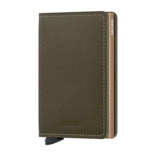 Secrid Slimwallet - Saffiano Olive Secrid Slimwallet - Saffiano Olive
