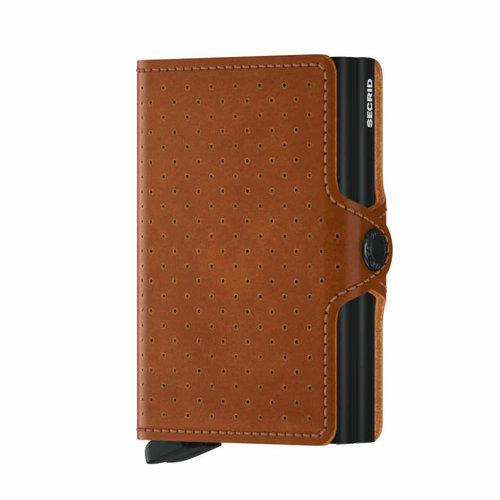 Secrid Twinwallet - Perforated Cognac Secrid Twinwallet - Perforated Cognac