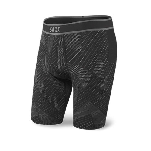 SAXX Kinetic Long Leg - Black Shattered SAXX Kinetic Long Leg - Black Shattered