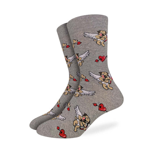 Good Luck Sock Cupid Pug Socks Good Luck Sock Cupid Pug Socks