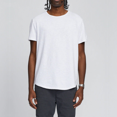 Kuwalla-tee Slub Hi-Lo Tee - White Kuwalla-tee Slub Hi-Lo Tee - White