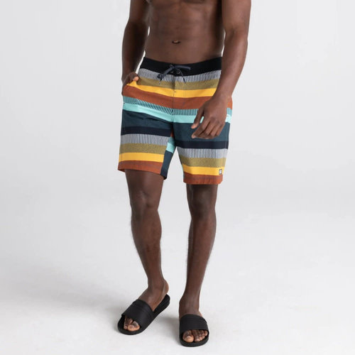 SAXX Betawave 19"  Swim Shorts - Blanket Stripe
