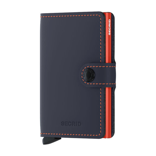 Secrid Miniwallet - Matte Nightblue & Orange Secrid Miniwallet - Matte Nightblue & Orange