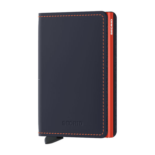 Secrid Slimwallet - Matte Nightblue & Orange Secrid Slimwallet - Matte Nightblue & Orange
